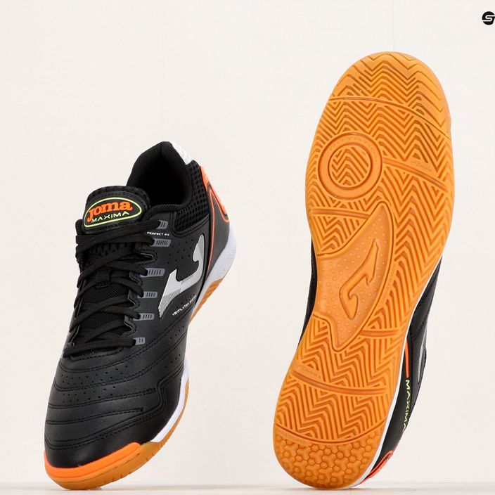 Scarpe da calcio Joma Maxima IN da uomo, nero/arancio 12