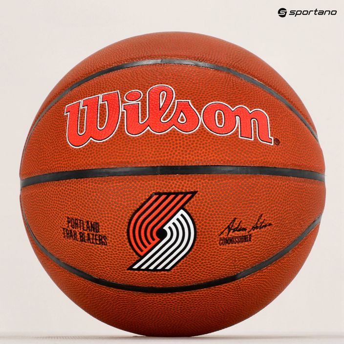 Wilson NBA Team Alliance Portland Trail Blazers marrone basket dimensioni 7 6