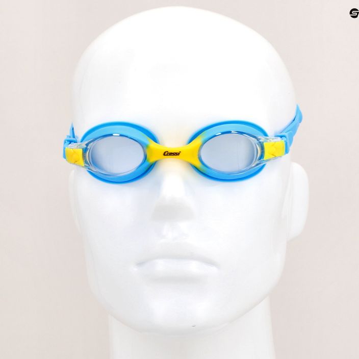 Occhialini da nuoto Cressi Dolphin 2.0 per bambini blu/giallo 7