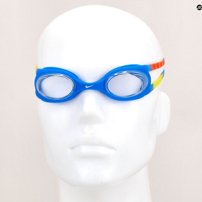 Occhialini da nuoto Nike Easy Fit per bambini, trasparenti/blu 7