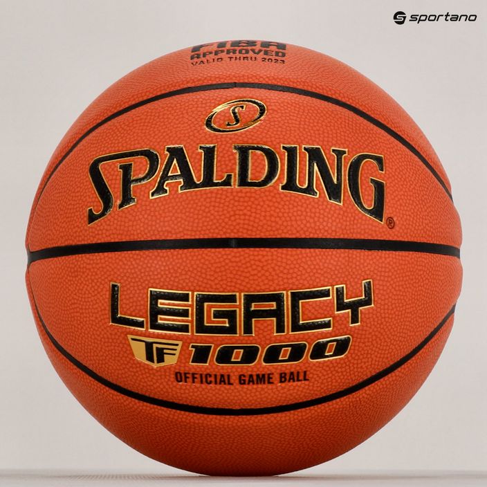 Spalding TF-1000 Legacy Logo FIBA basket arancione taglia 7 5