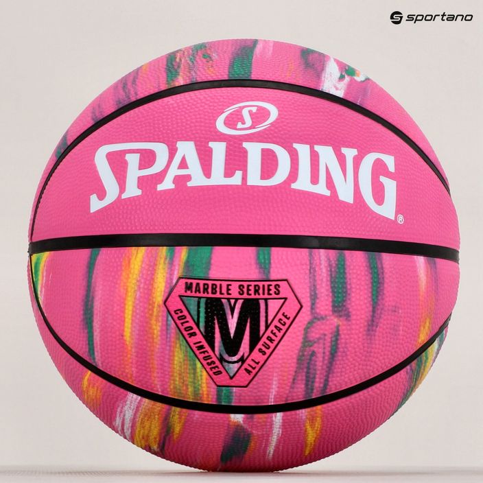 Spalding Marble rosa basket taglia 7 6