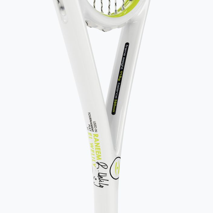 Racchetta da squash Harrow Vapor 115 Raneem El Welily Signature bianco/lime 4