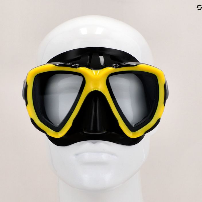 Maschera da snorkeling Mares Trygon giallo/nero 9