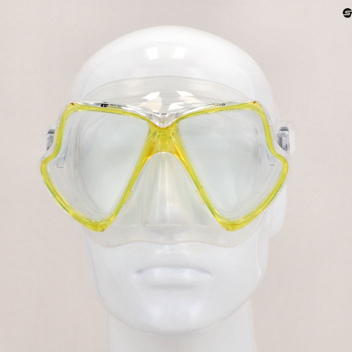 Maschera da snorkeling Mares Wahoo giallo/chiaro 8