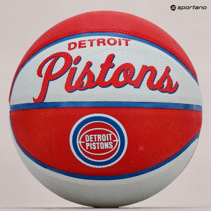 Pallacanestro per bambini Wilson NBA Team Retro Mini Detroit Pistons blu misura 3 5