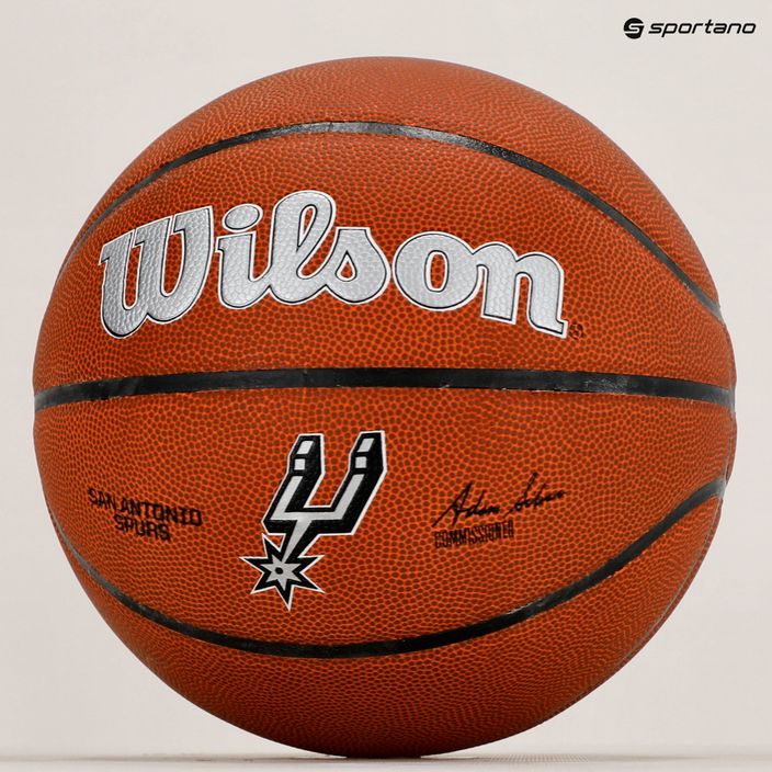 Wilson NBA Team Alliance San Antonio Spurs marrone basket dimensioni 7 6