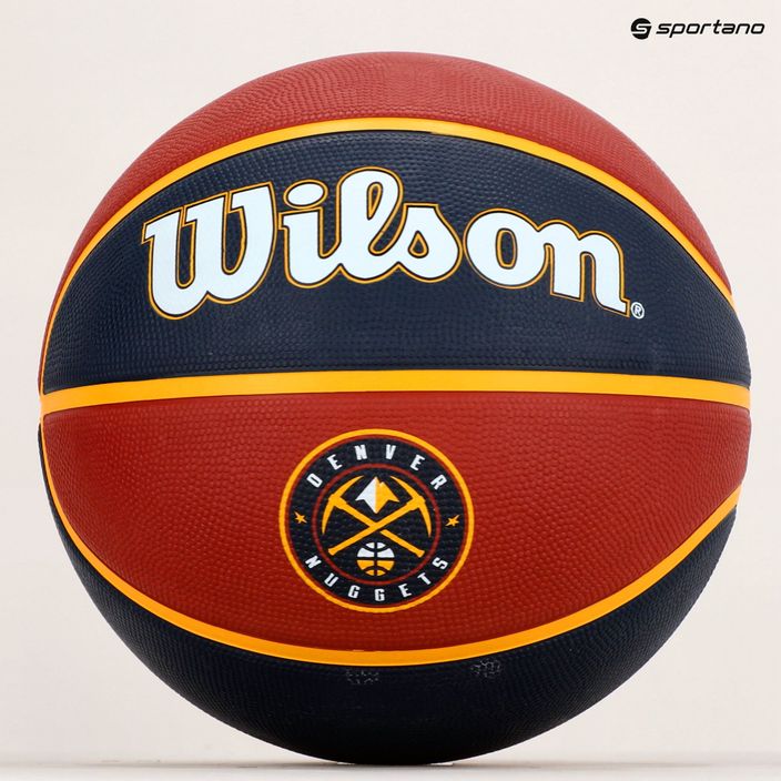 Wilson NBA Team Tribute Denver Nuggets basket blu taglia 7 6