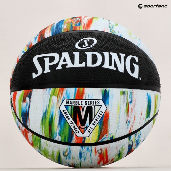 Spalding Marble basket nero / bianco / rosso dimensioni 7 5