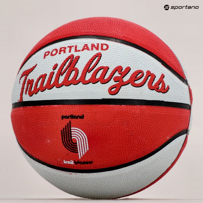 Pallacanestro per bambini Wilson NBA Team Retro Mini Portland Trail Blazers rosso taglia 3 5