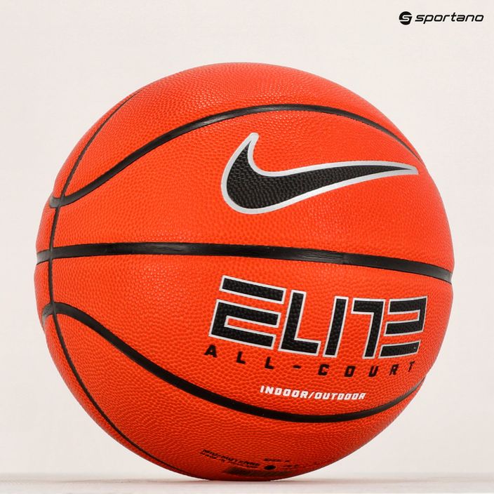 Nike Elite All Court 8P 2.0 Sgonfio ambra / nero / argento metallico basket dimensioni 6 5