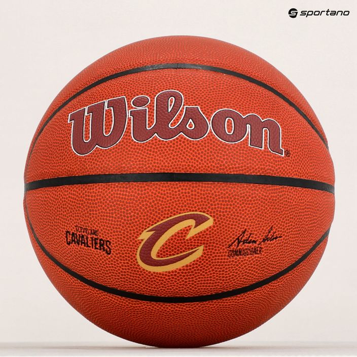 Wilson NBA Team Alliance Cleveland Cavaliers marrone basket dimensioni 7 8