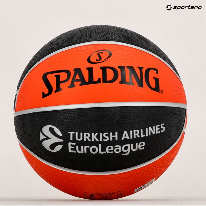 Spalding Euroleague TF-150 Legacy basket arancione/nero taglia 6 5