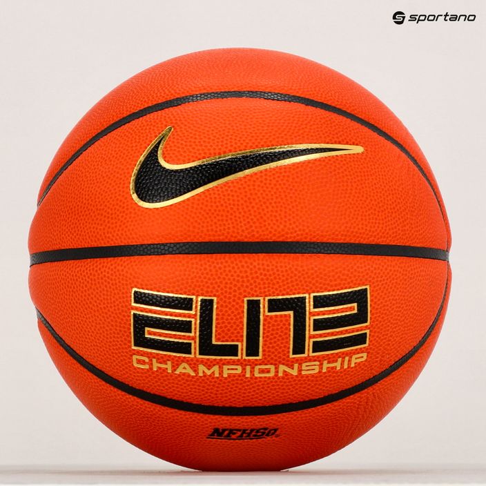 Nike Elite Championship 8P 2.0 sgonfio ambra / nero / oro metallico basket dimensioni 7 5