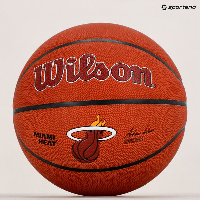 Wilson NBA Team Alliance Miami Heat marrone taglia 7 basket 5