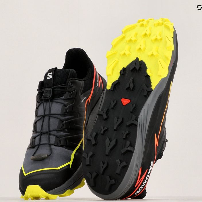 Salomon Thundercross scarpe da corsa da uomo nero/quiet shade/fiery coral 16