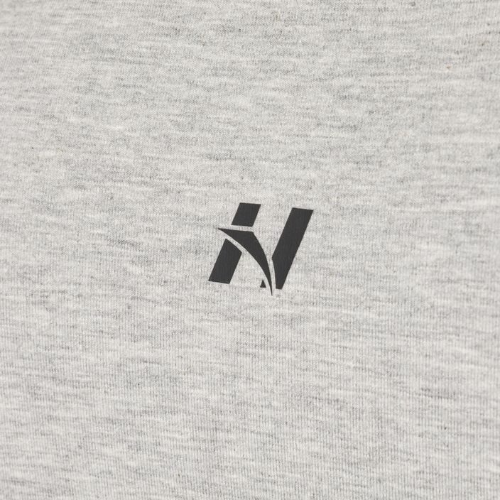 NEBBIA Maglietta da allenamento uomo Minimalist Logo grigio chiaro 7