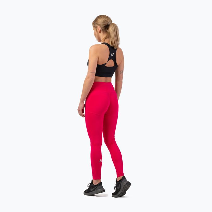 Leggings da allenamento da donna NEBBIA Active a vita alta Smart Pocket rosa 4