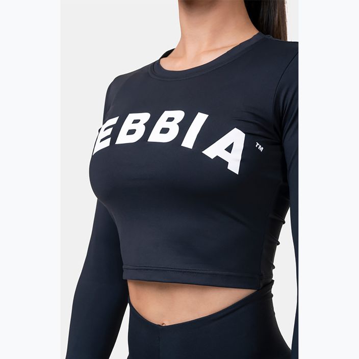 Top da allenamento donna NEBBIA Hero Crop nero 4