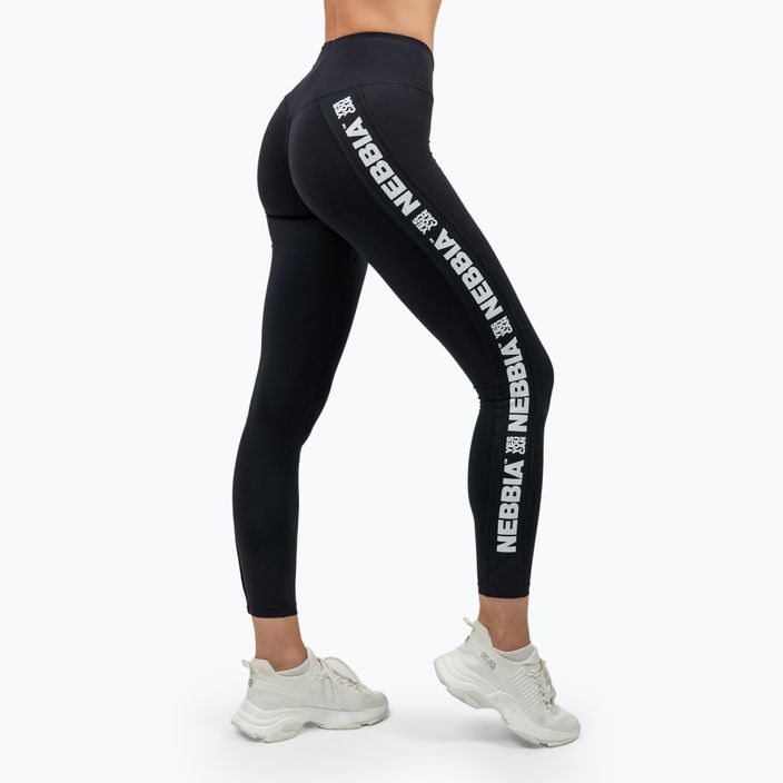 Leggings da allenamento da donna NEBBIA Iconic nero 3