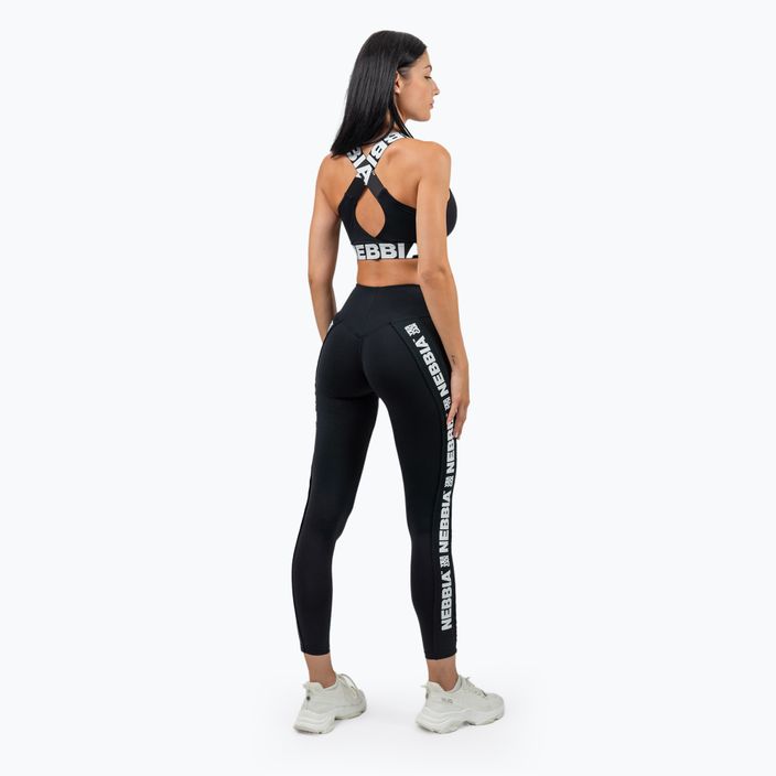 Leggings da allenamento da donna NEBBIA Iconic nero 4