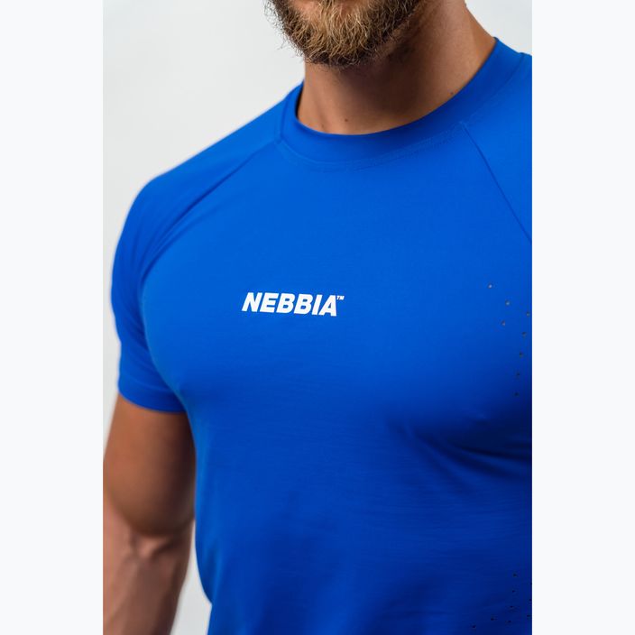 Camicia da allenamento da uomo NEBBIA Performance blu 5