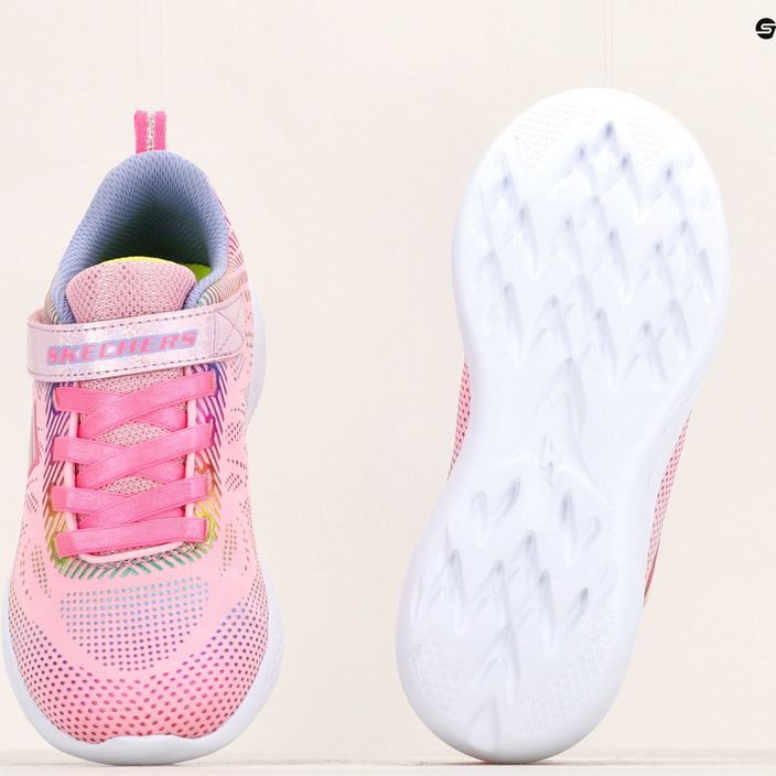 SKECHERS Go Run 600 Shimmer Speeder scarpe da bambino rosa chiaro/multi 18