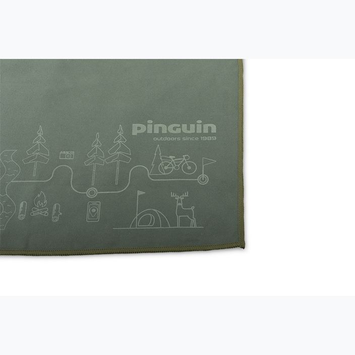 Pinguin Micro Towel Map XL asciugatura rapida grigio 2