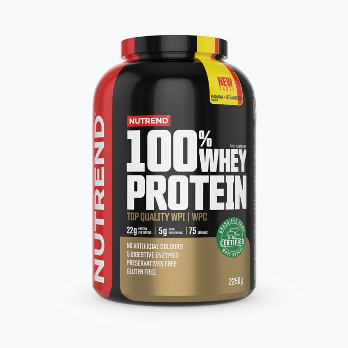 Whey Nutrend 100% Proteine Banana+Fragola 2250 g