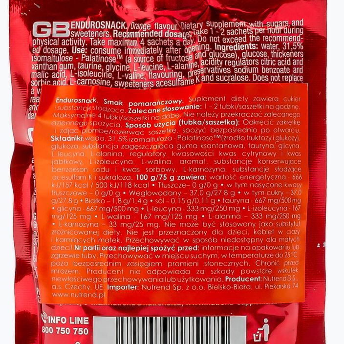 Nutrend Endurosnack gel energetico Bustina arancione 75 g 2