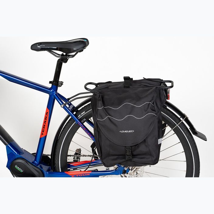 LOVELEC Merano 27 l borsa da bicicletta nera 4