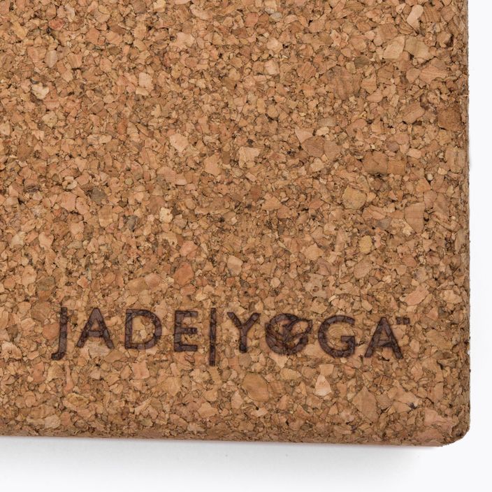 JadeYoga Cork Block Piccolo cubo yoga CYBS marrone chiaro 6