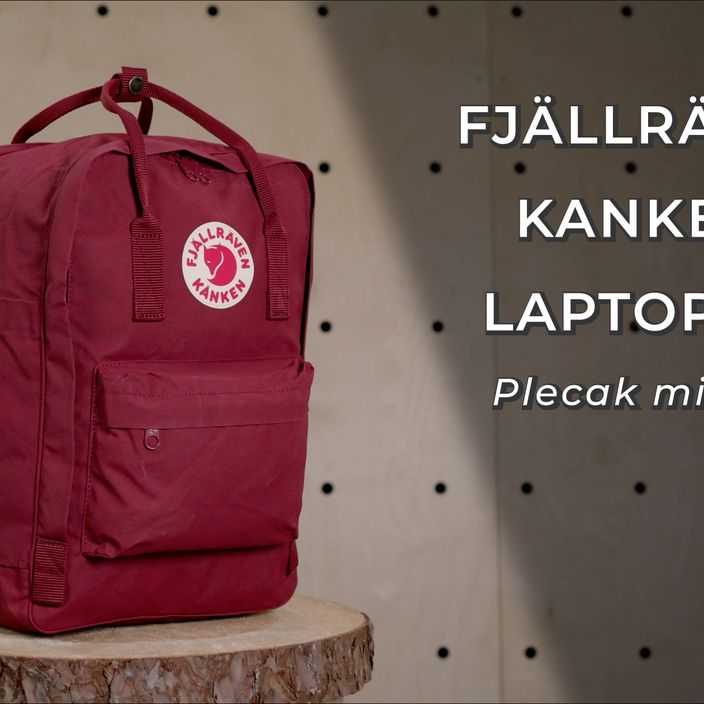 Fjällräven Kanken Laptop 15" 18 l zaino da città nero 10