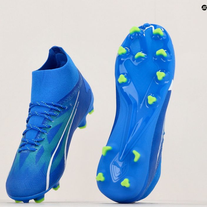 PUMA Ultra Pro FG/AG scarpe da calcio per bambini ultra blu/puma bianco/verde 12