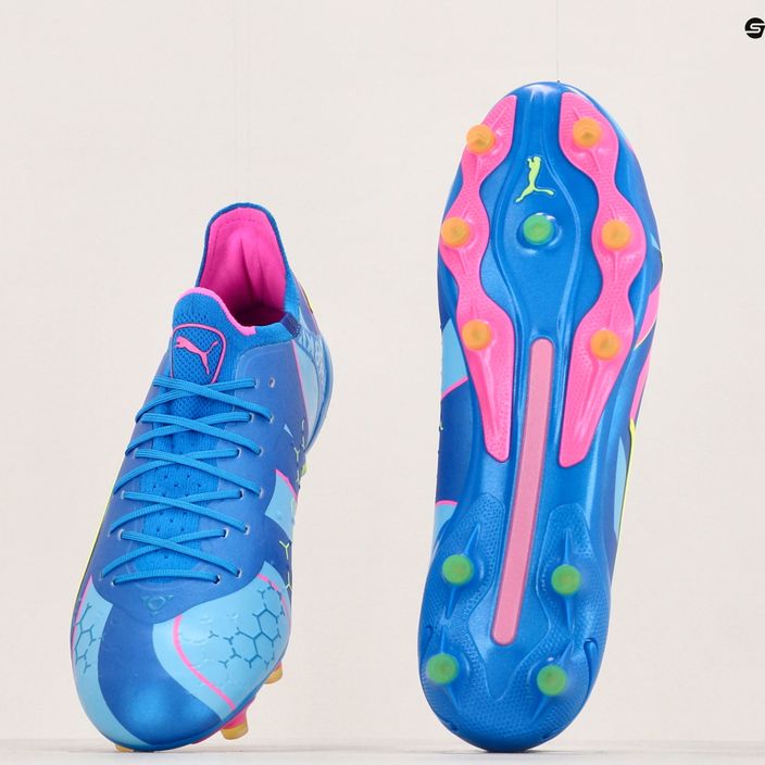 PUMA King Ultimate Energy FG/AG scarpe da calcio uomo ultra blu/rosa luminoso/blu luminoso 14