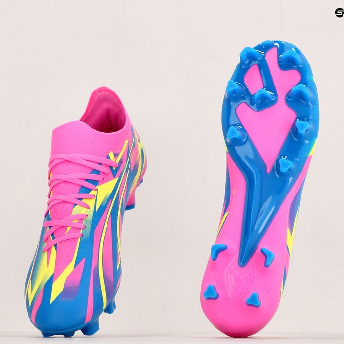 PUMA Ultra Match Energy FG/AG scarpe da calcio da uomo rosa luminoso/giallo allerta/ultra blu 21