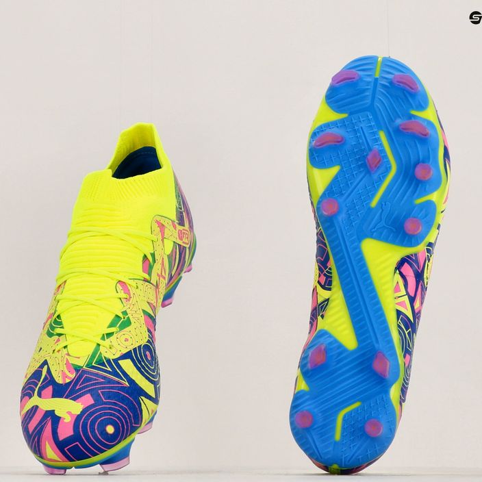 PUMA Future Match Energy FG/AG scarpe da calcio da uomo ultra blu/allarme giallo/rosa luminoso 19