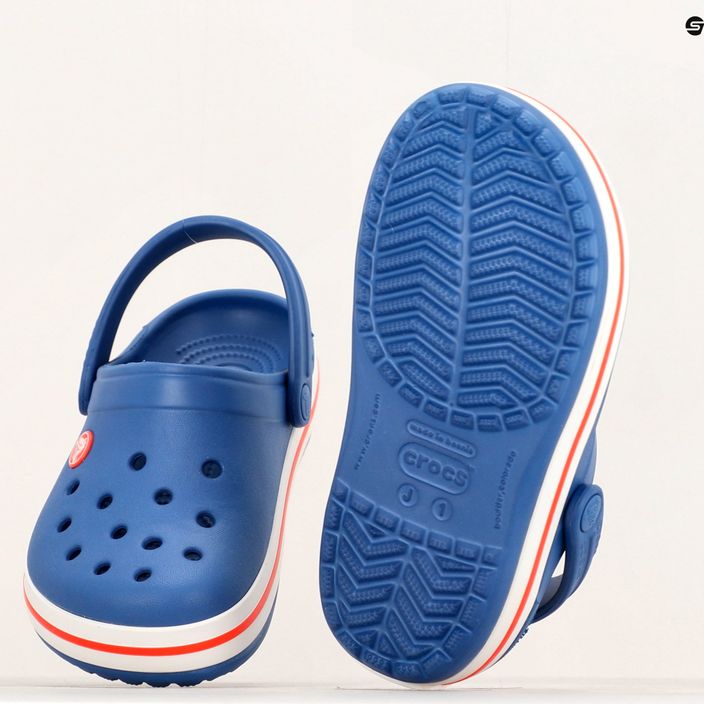 Infradito Crocs Crocband Clog blu ceruleo per bambini 12