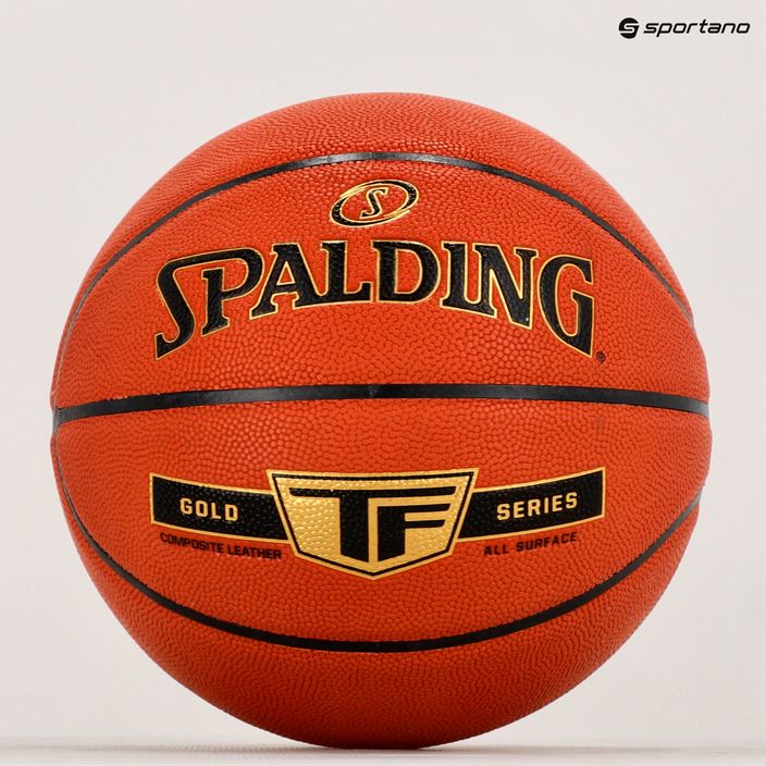 Spalding TF Gold basket Sz7 arancione dimensioni 7 6