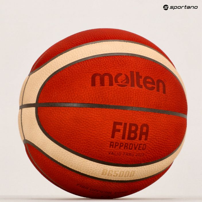 Pallacanestro Molten B6G5000 FIBA arancione misura 6 4