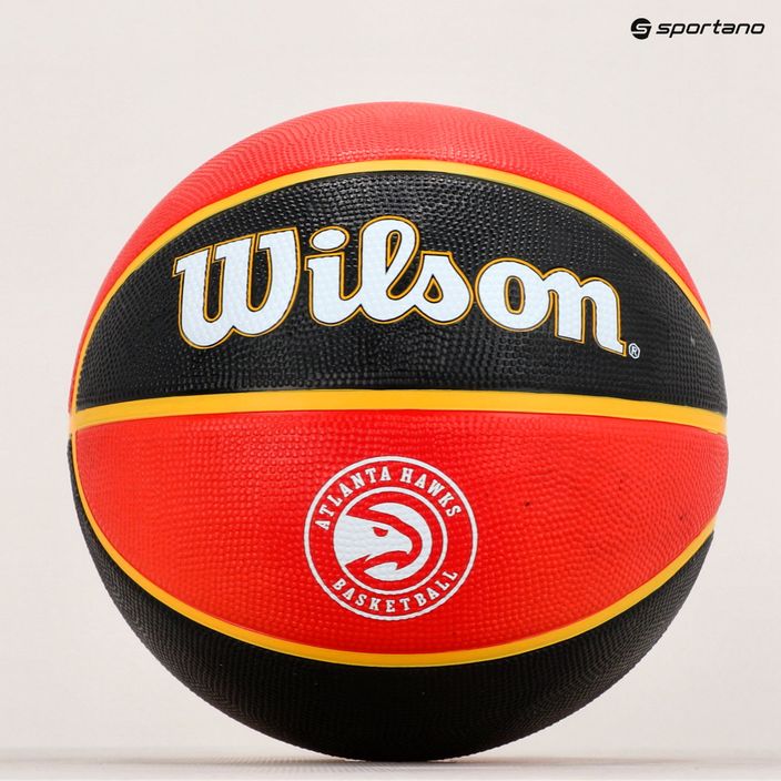 Wilson NBA Team Tribute Atlanta Hawks basket nero/rosso taglia 7 5