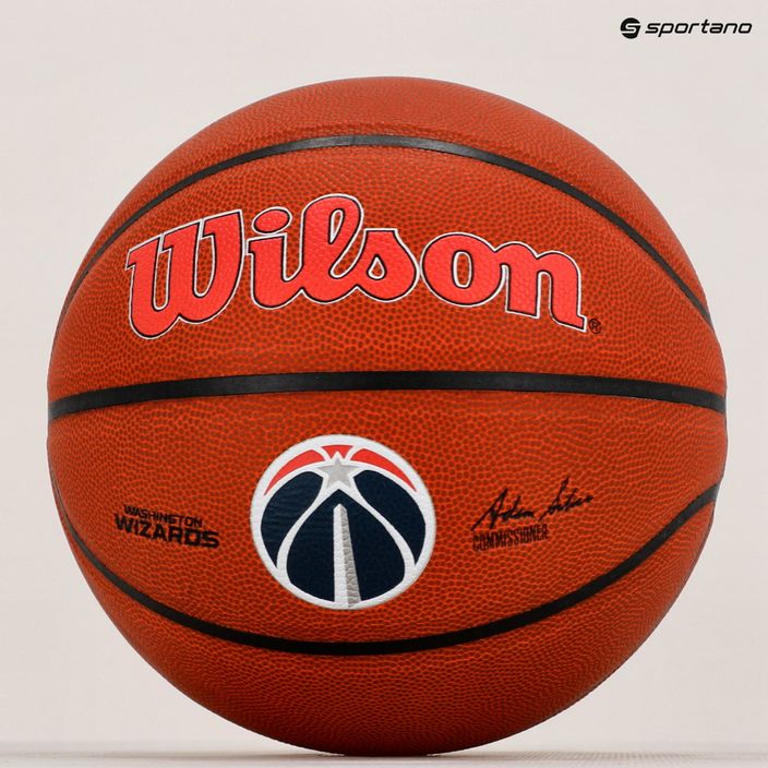 Wilson NBA Team Alliance Washington Wizards marrone basket taglia 7 6