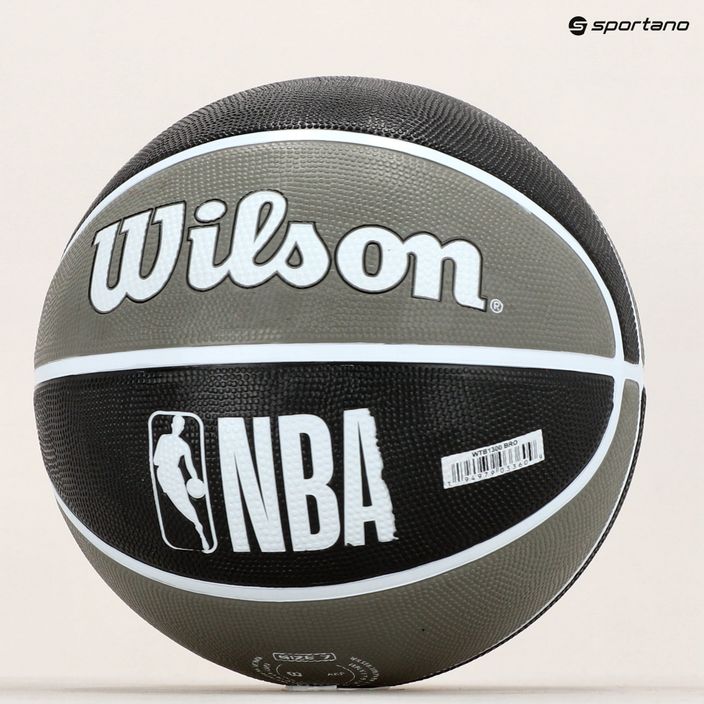 Wilson NBA Team Tribute Brooklyn Nets basket nero taglia 7 7