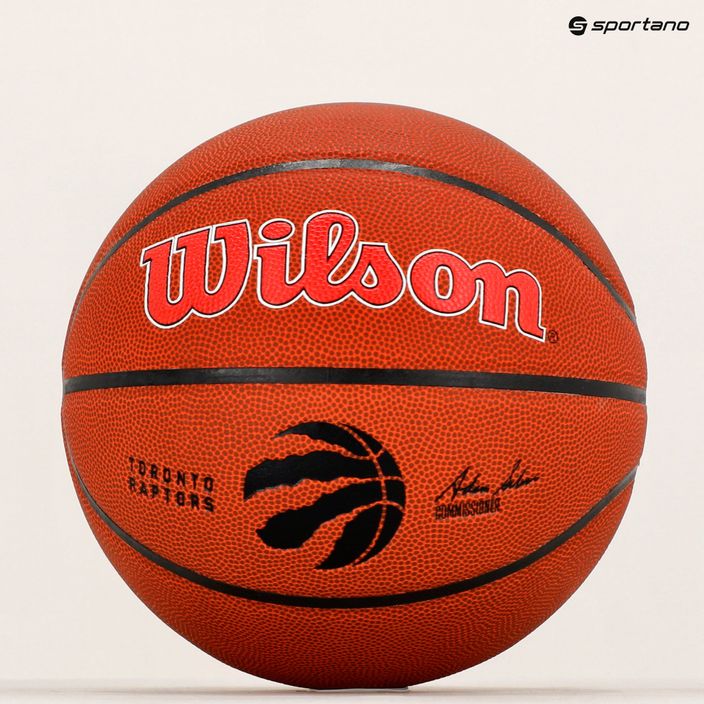 Wilson NBA Team Alliance Toronto Raptors marrone dimensioni 7 basket 6