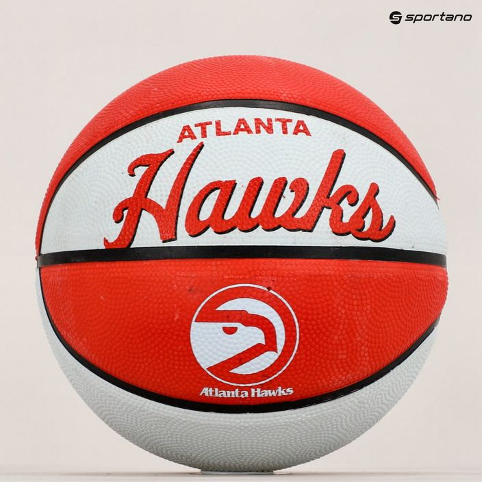 Pallacanestro per bambini Wilson NBA Team Retro Mini Atlanta Hawks rosso taglia 3 5
