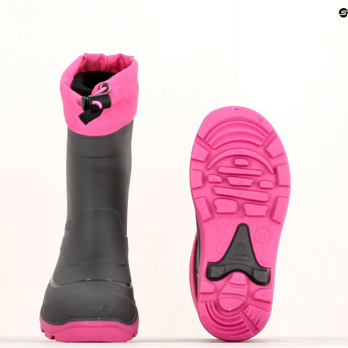 Kamik Snobuster1, scarpe da trekking per bambini, carbone/magenta 15
