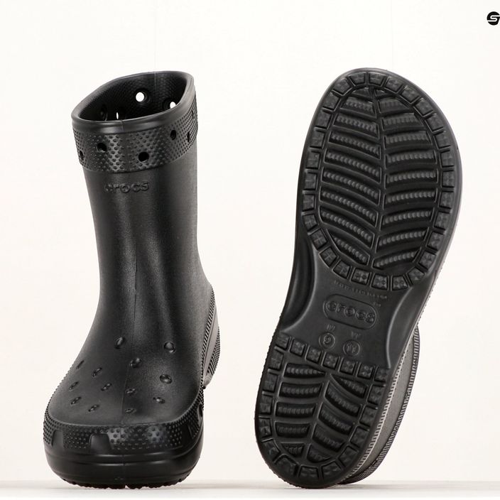 Crocs Classic Rain Boot nero da uomo 12