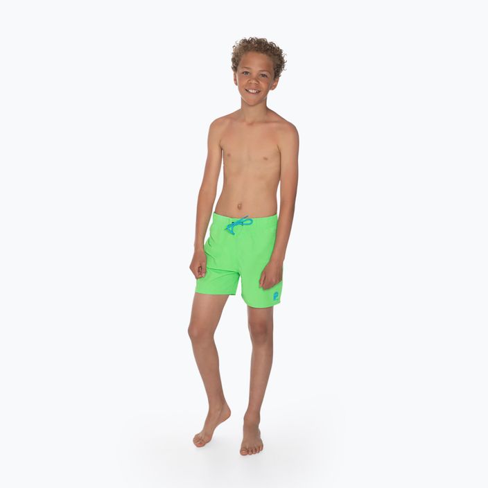 Pantaloncini da bagno per bambini Protest Culture verde neon 5