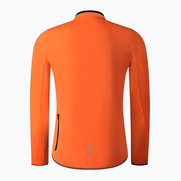 Giacca da ciclismo Shimano Windflex arancione da uomo 2