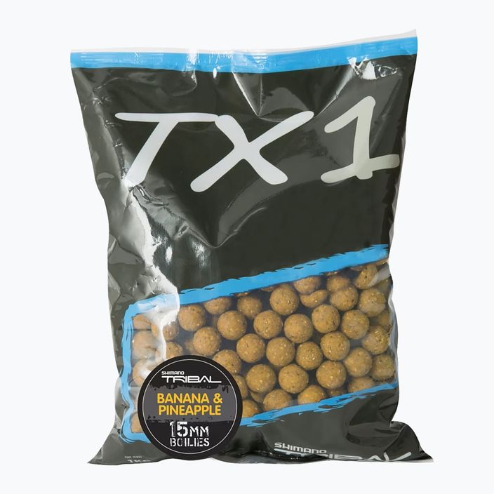 Shimano Tribal TX1 Banana & Pineapple boilies per carpe 1 kg